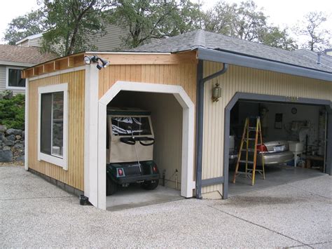 Golf cart garage - Updated February 28, 2024. I f you’re adding more space to your existing garage, you can expect a garage extension cost of around $10,000, with costs commonly ranging from $3,500 to $14,000 or more. Building a garage extension is an excellent way to give yourself more space for work, recreation, and storing your belongings.